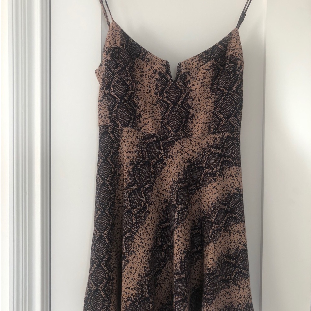 Blue Life Sex Pot Mini Dress Boa Print